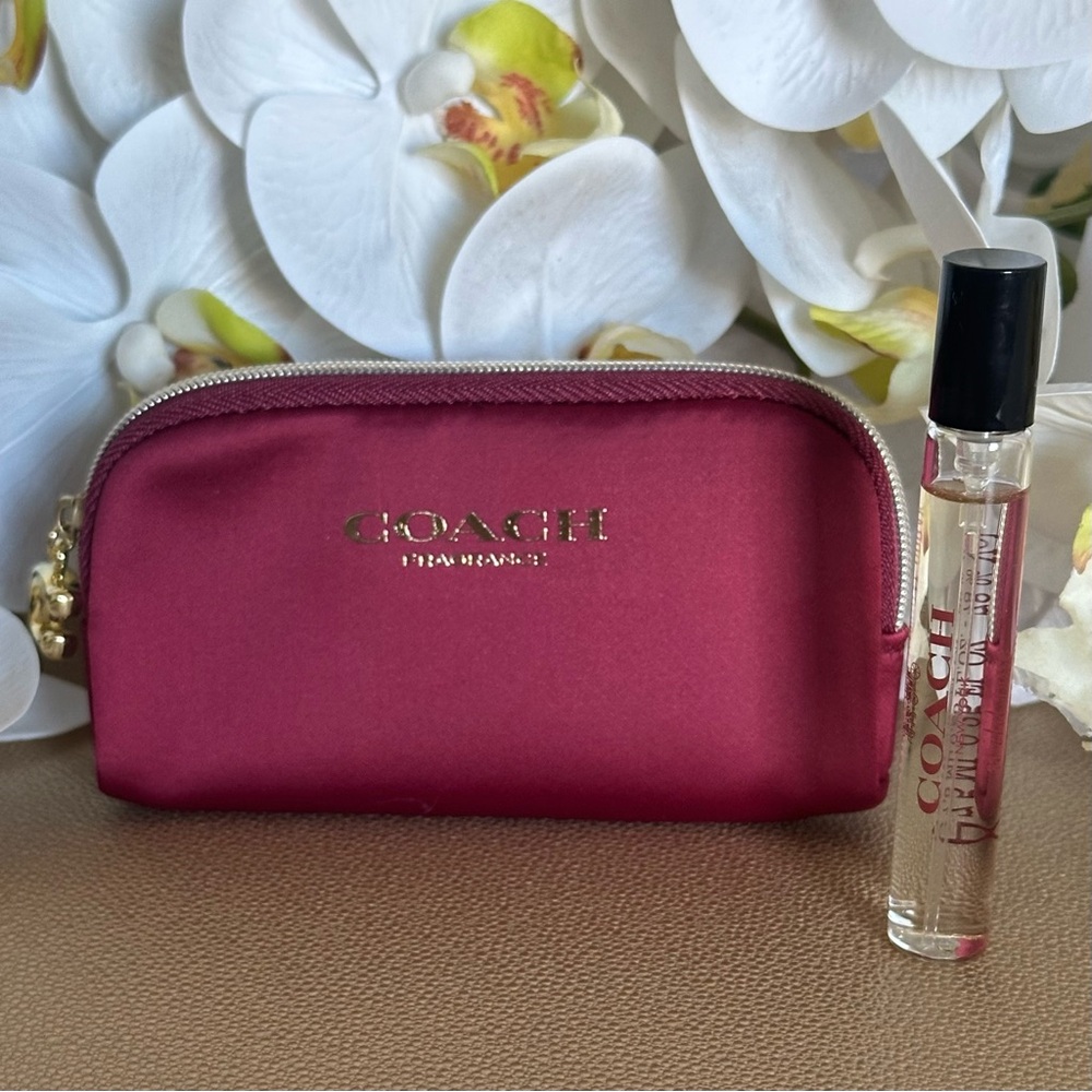 NEW ❤️ Coach Wild Rose Fragrance and Pouch Bundle